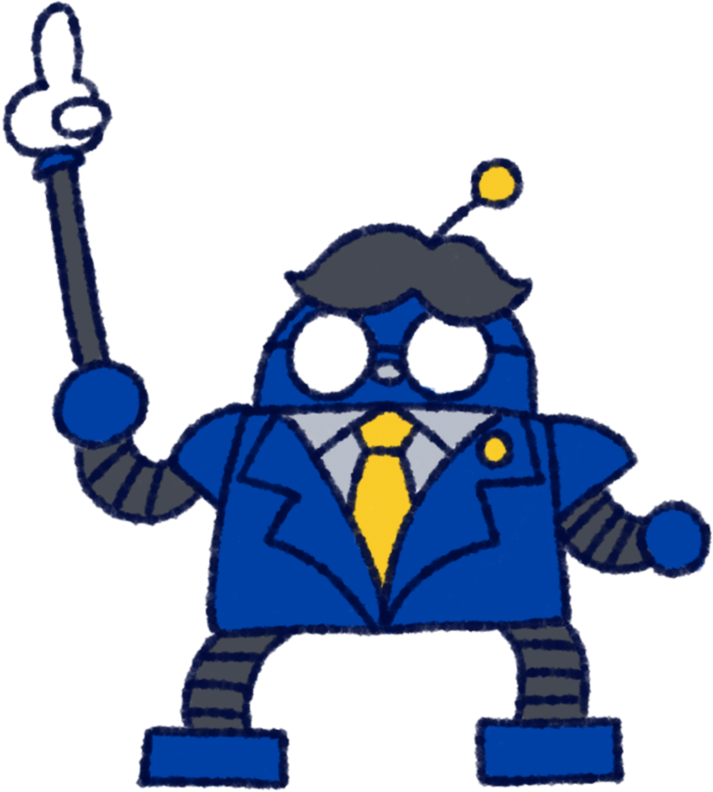 杉井俊文税理士のイメージキャラクターイラスト